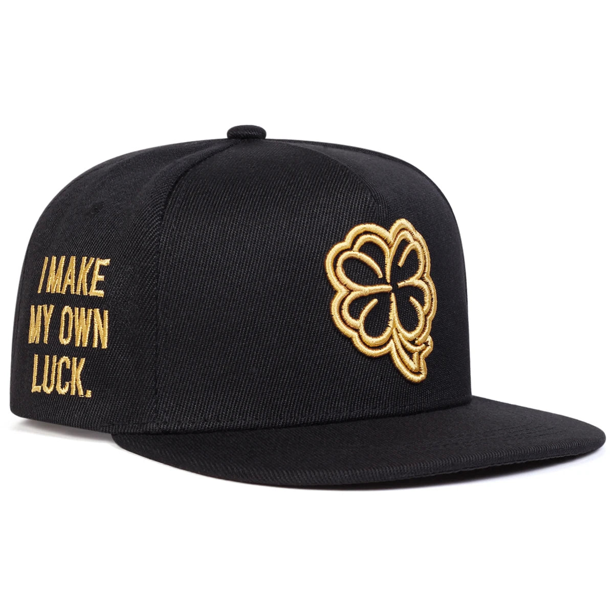 Unisex Four Leaf Clover Embroidery Side Letter Hip-hop Hats Spring Autumn