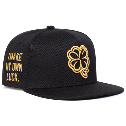 Unisex Four Leaf Clover Embroidery Side Letter Hip-hop Hats Spring Autumn