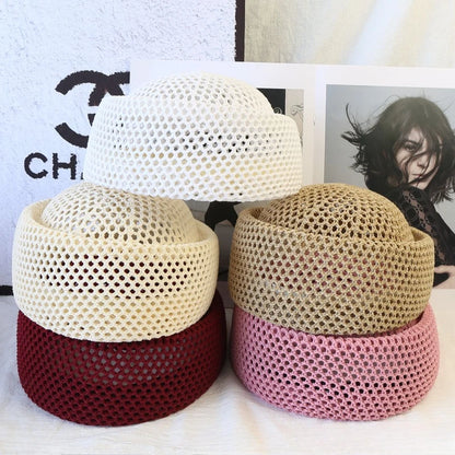 2026 New Summer Mesh Hollow Crochet Berets Women