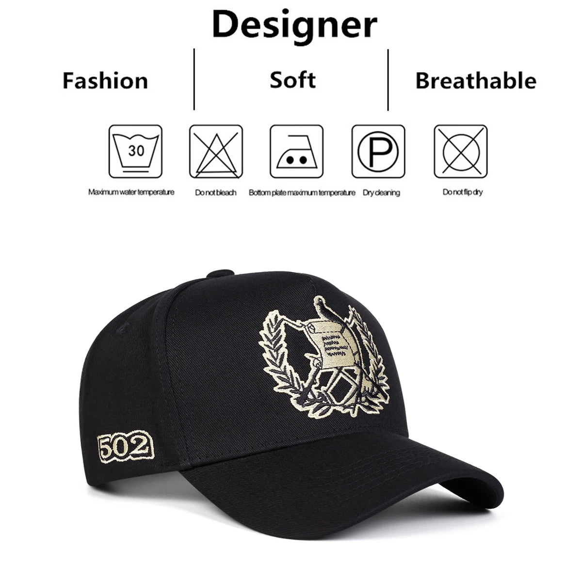 Unisex Personalized Badge Embroidery Baseball Caps Spring Autumn Outdoor Sports Cap