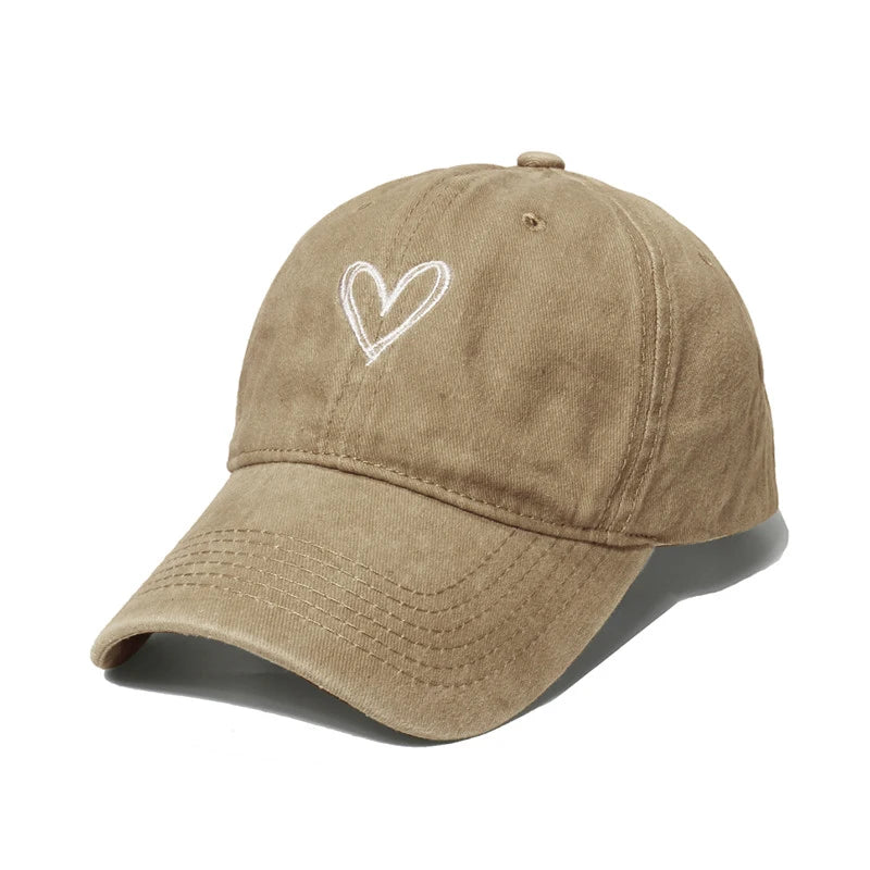 Women Y2K Korean Washed Denim Snapback Hat