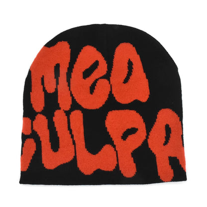 Mea Culpa Knitting Beanies Hat For Women Men