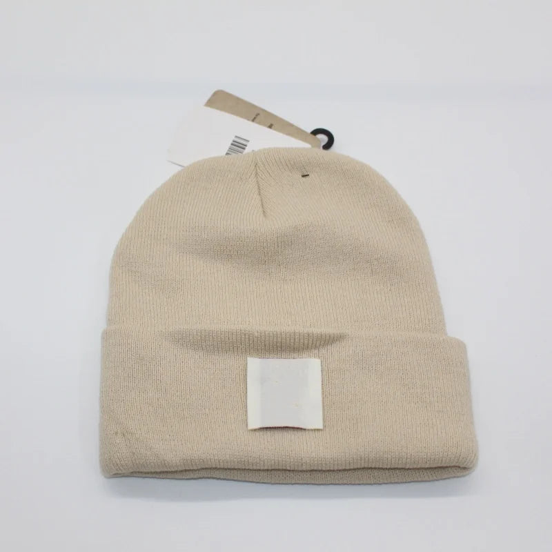 Multicolored Label Embroidery Workwear Woolen Hats Men Outdoor Keep Warm Cap