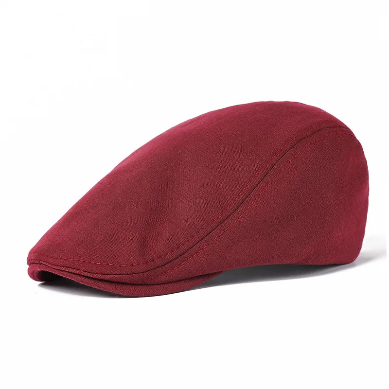 Men's Adjustable Newsboy Hat Classic Flat Ivy Cap