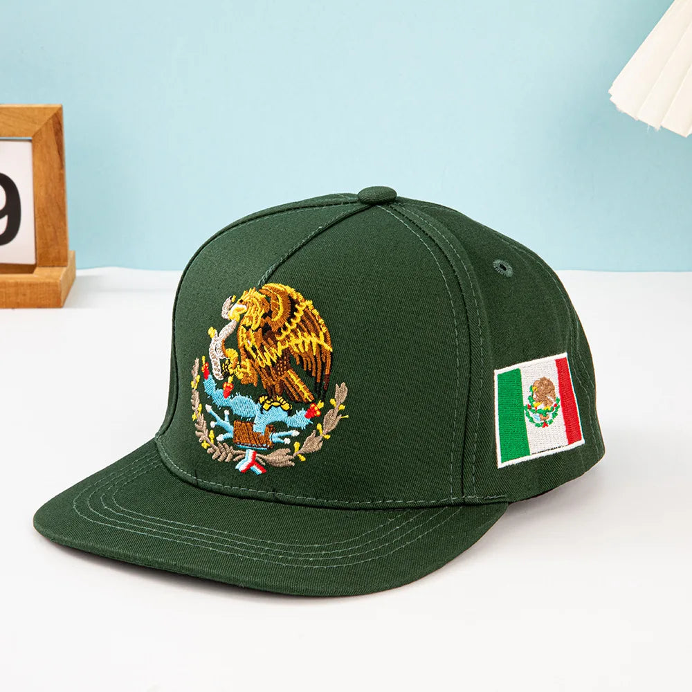 Unisex Mexican Eagle Label Baseball Net Caps