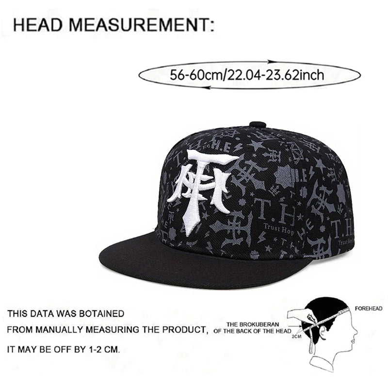 Fashion Baseball Hat T Embroidery Graffiti Street Hip Hop Hat