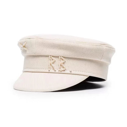 New Winter Women Hats Newsboy Caps Flat Letter Militray Caps