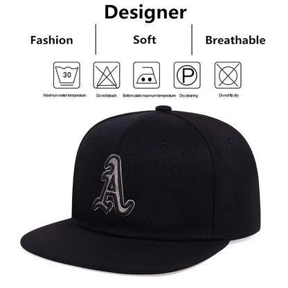 Unisex Gothic Alphabet Embroidery Hip-hop Hats Outdoor Casual