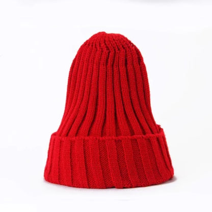 New Beanies Women Solid Knitted Warm Soft Trendy Hats