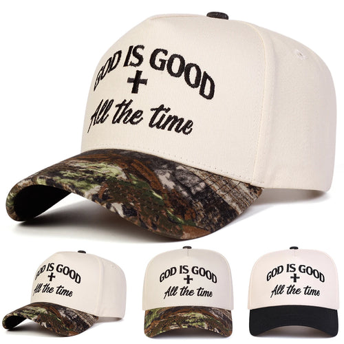 Unisex God Is Good Letter Embroidery Baseball Caps Spring Autumn Outdoor