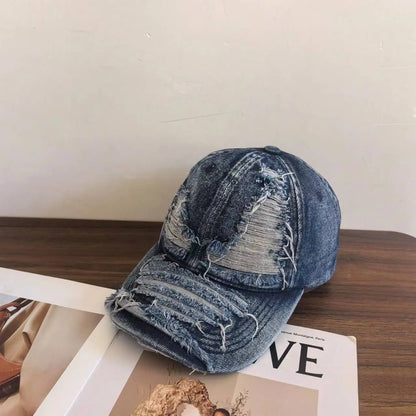 Distressed Baseball Cap For Men And Women
