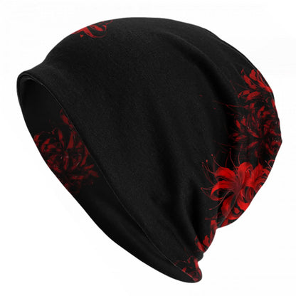Black Spider Web Texture Beanie Hats Knitted Hat Outdoor Elastic Men Women Caps