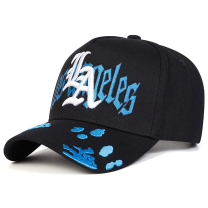 Unisex Gothic La Losangeles Embroidery Baseball Caps Spring Autumn Sports Cap