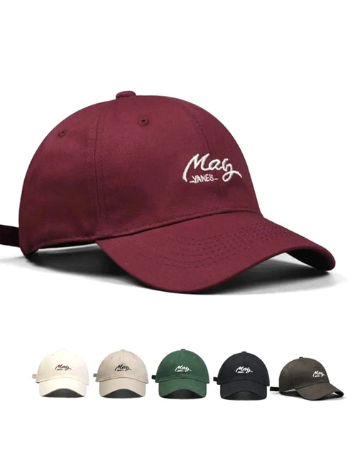 Unisex All season Fashionable Pure Cotton Retro Letter May Baseball Cap