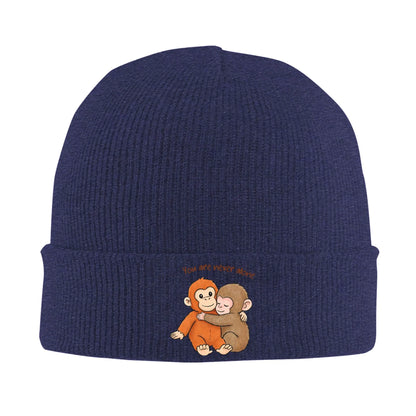 Female Male Team Punch, Punch The Monkey Monkey Punch Beanie Hats