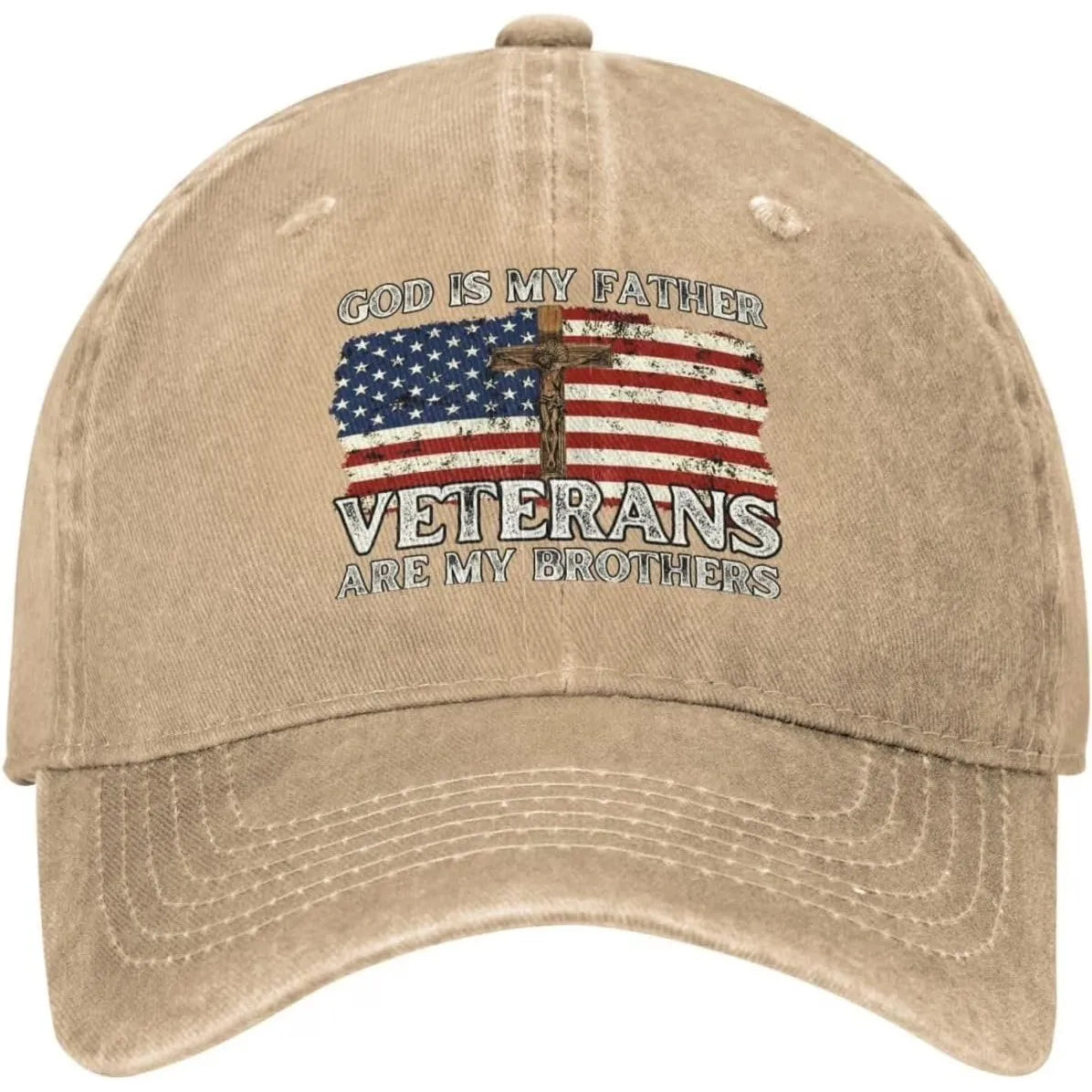 Veterans Are My Brothers Distressed Baseball Cap