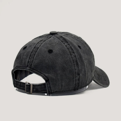 Graffiti Letter Graphic Washed Canvas Baseball Cap Vintage Adjustable Sun Hat