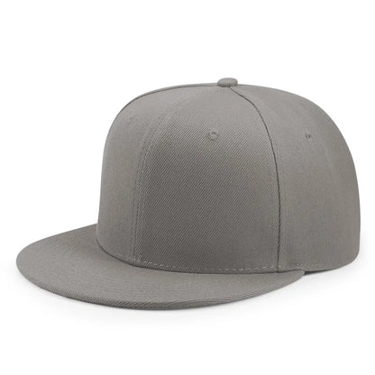 Wholesale Adult Blank Snapback Cap Male Hip-Hop Flat Peak Skateboard Hat Lady Sun Caps