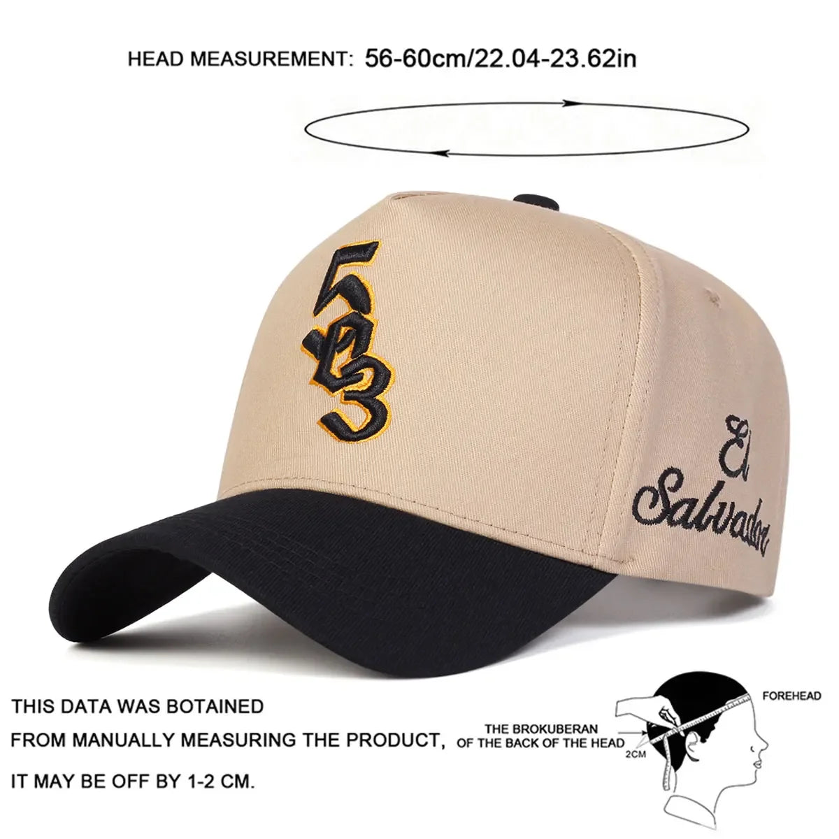 Unisex 503 Salvador Letter Embroidery Baseball Caps Spring and Autumn