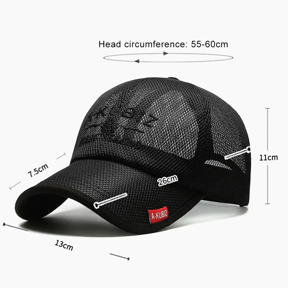 Fashion Mesh Baseball Cap Summer Caps Quick Dry Cooling Hat