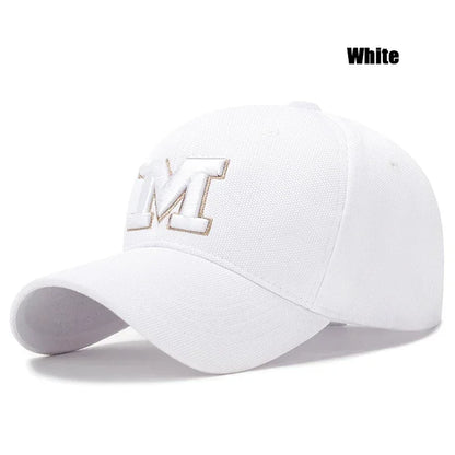 Fashion Men Women M Letter Three-Dimensional Embroidery Baseball Cap