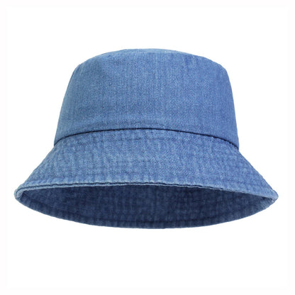 Unisex Washed Cotton Bucket Hats Outdoor Casual Fishermen Caps