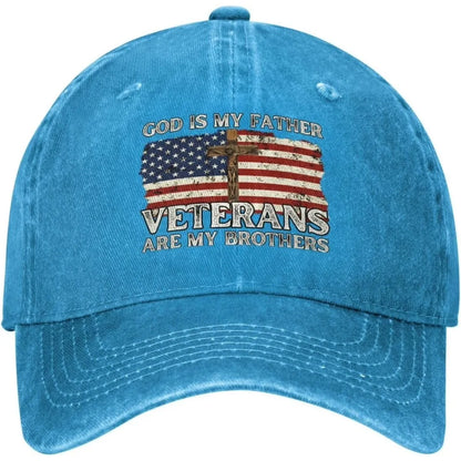 Veterans Are My Brothers Distressed Baseball Cap