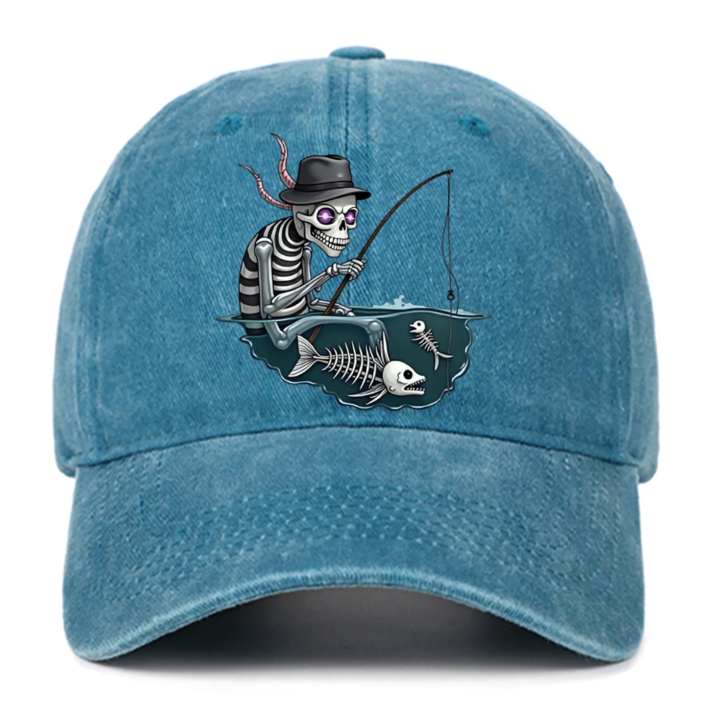 Personalized Skull Print Baseball Cap For Men And Women
