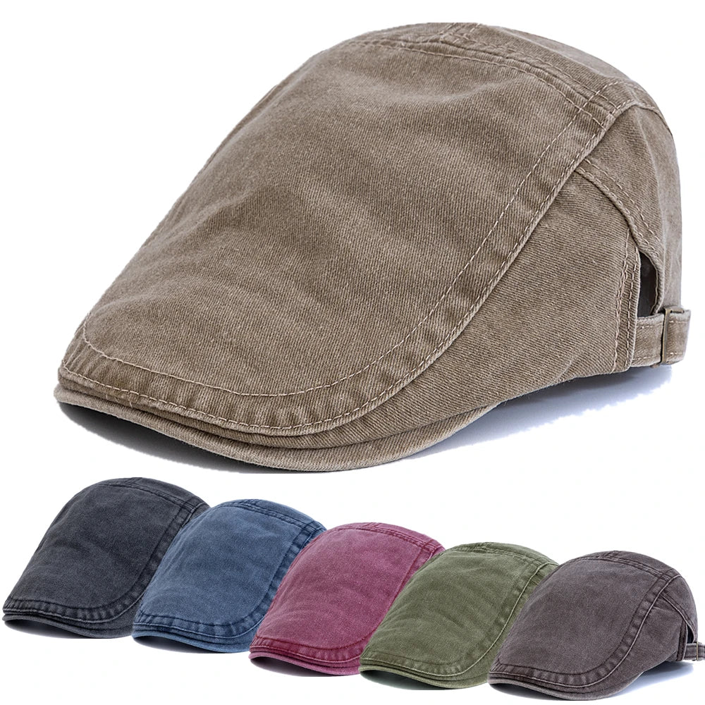 Hot Sale Unisex Summer Outdoor Flat Hat Sports Cotton Beret Caps