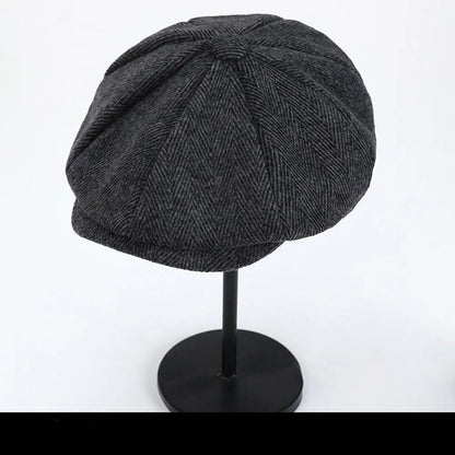 2023 Retro Newsboy Caps Men Octagonal Hats