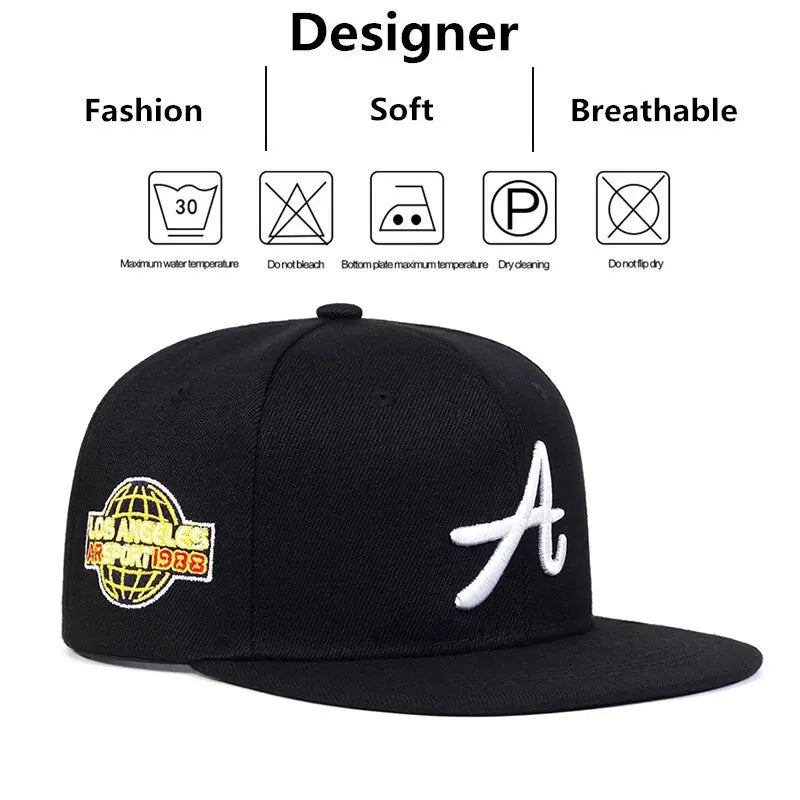 Unisex Gothic Letter Embroidery Hip Hop Hats Outdoor Adjustable Casual Baseball Caps Sunscreen Hat
