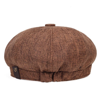 New Men Casual Newsboy Hat Spring Summer Thin Retro Beret Hat Wild Casual Hats