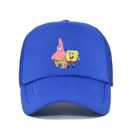 Fashion Cute SpongeBobs Print Baseball Cap Cartoon Men Women Summer
