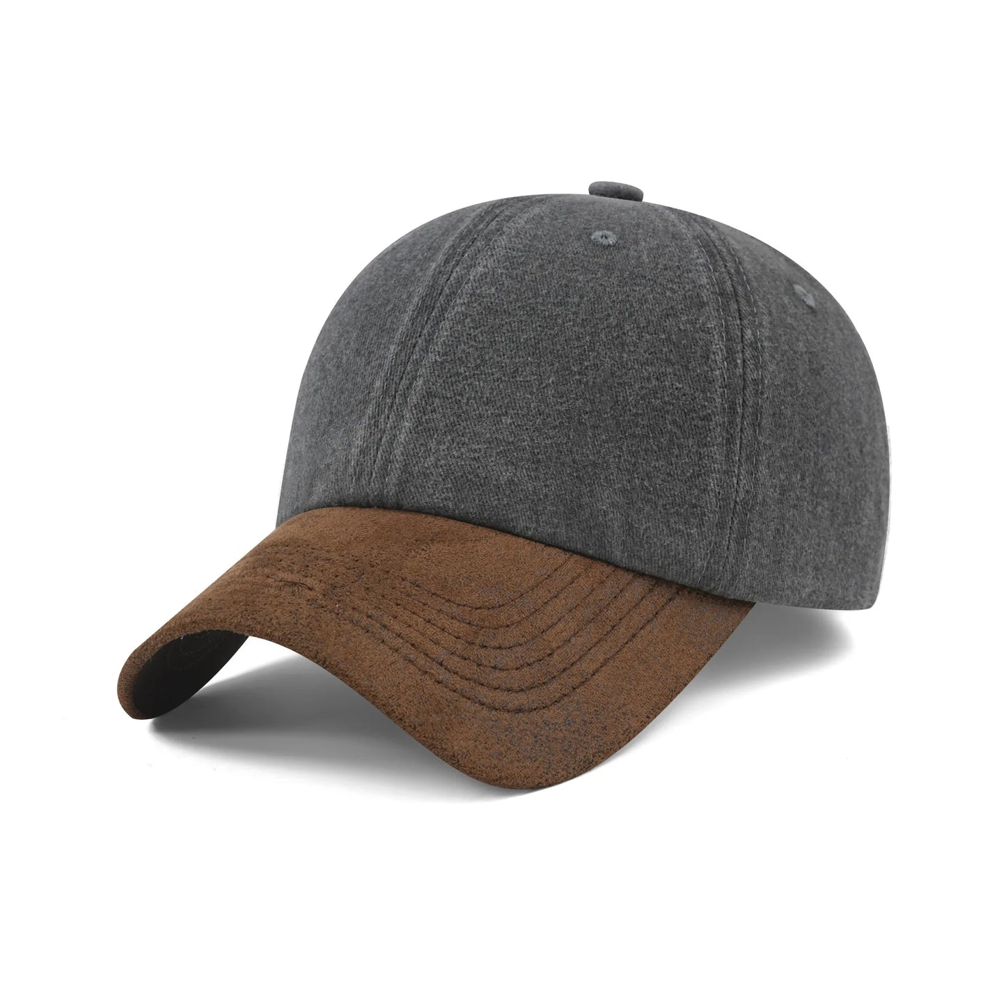 Washed Cotton Patchwork Baseball Cap