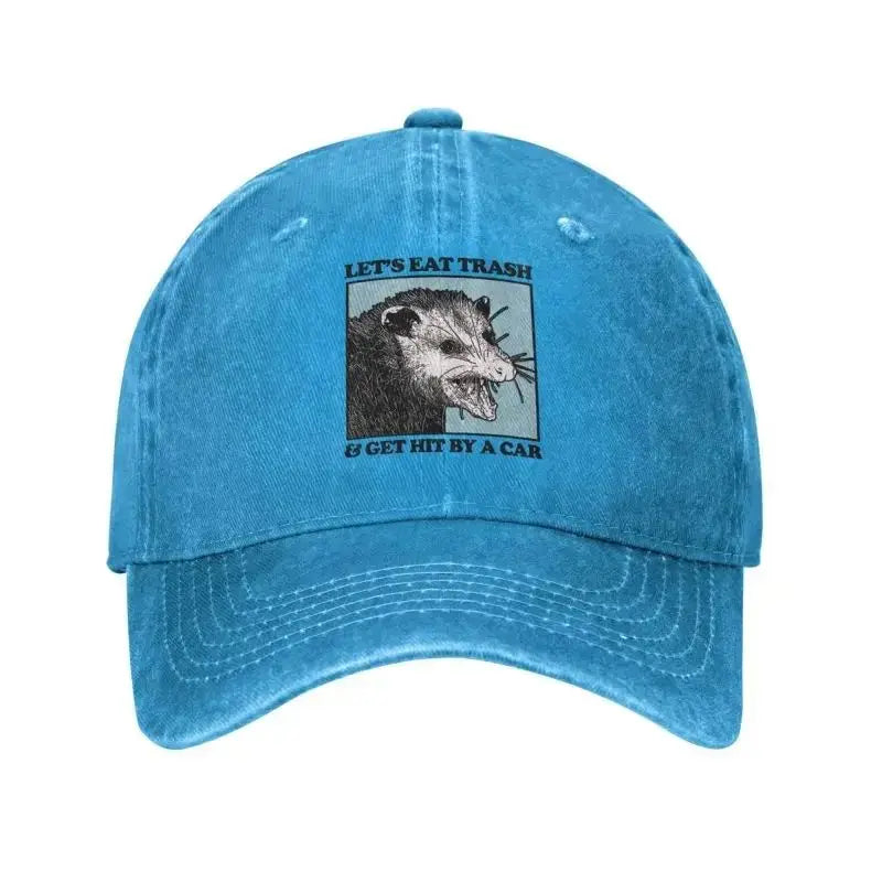 Let's Eat Trash Get Hit By A Car Baseball Cap Hip Hop Women Men's