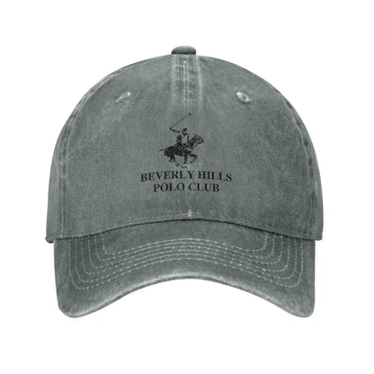 Beverly Hills Club Pattern Printing Baseball Cap Classic Polo Denim Cap