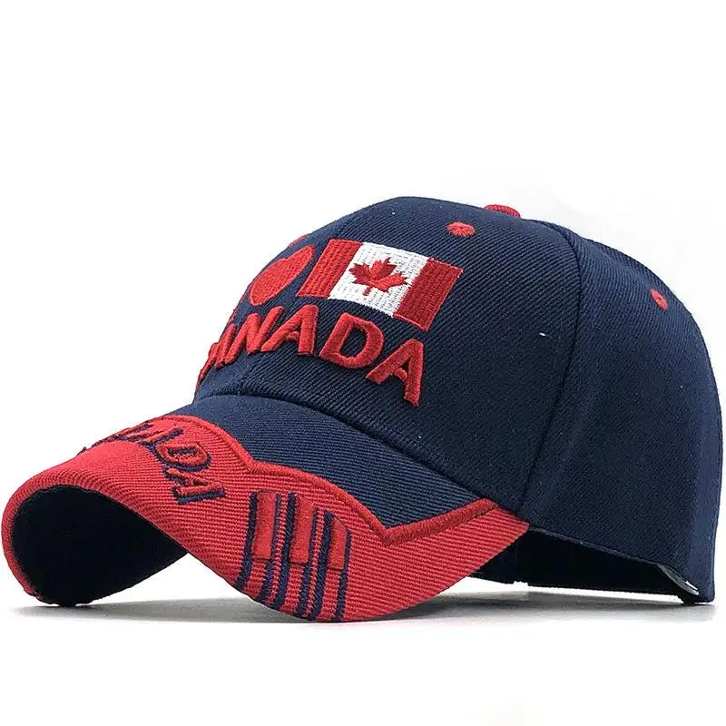 New Colors Contrast Canada Embroidered Baseball Cap High Quality Snapback Hat Dad Hats Fishing Cap