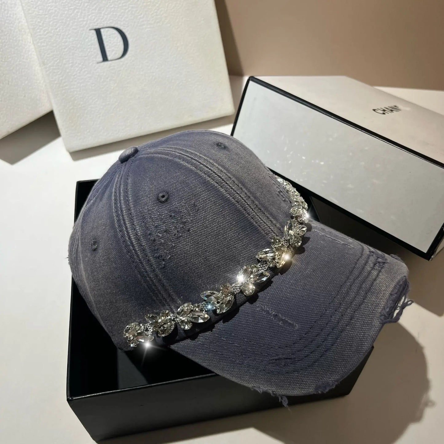 High Quality Fashion Rhinestone Baseball Women's