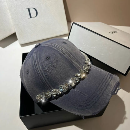 High Quality Fashion Rhinestone Baseball Women's