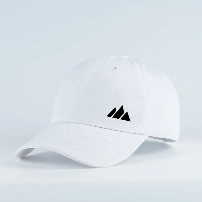 Stylish and Minimalist Mountain Print Soft Peak Baseball Cap with Adjustable Curved Brim Perfect For Hiking
