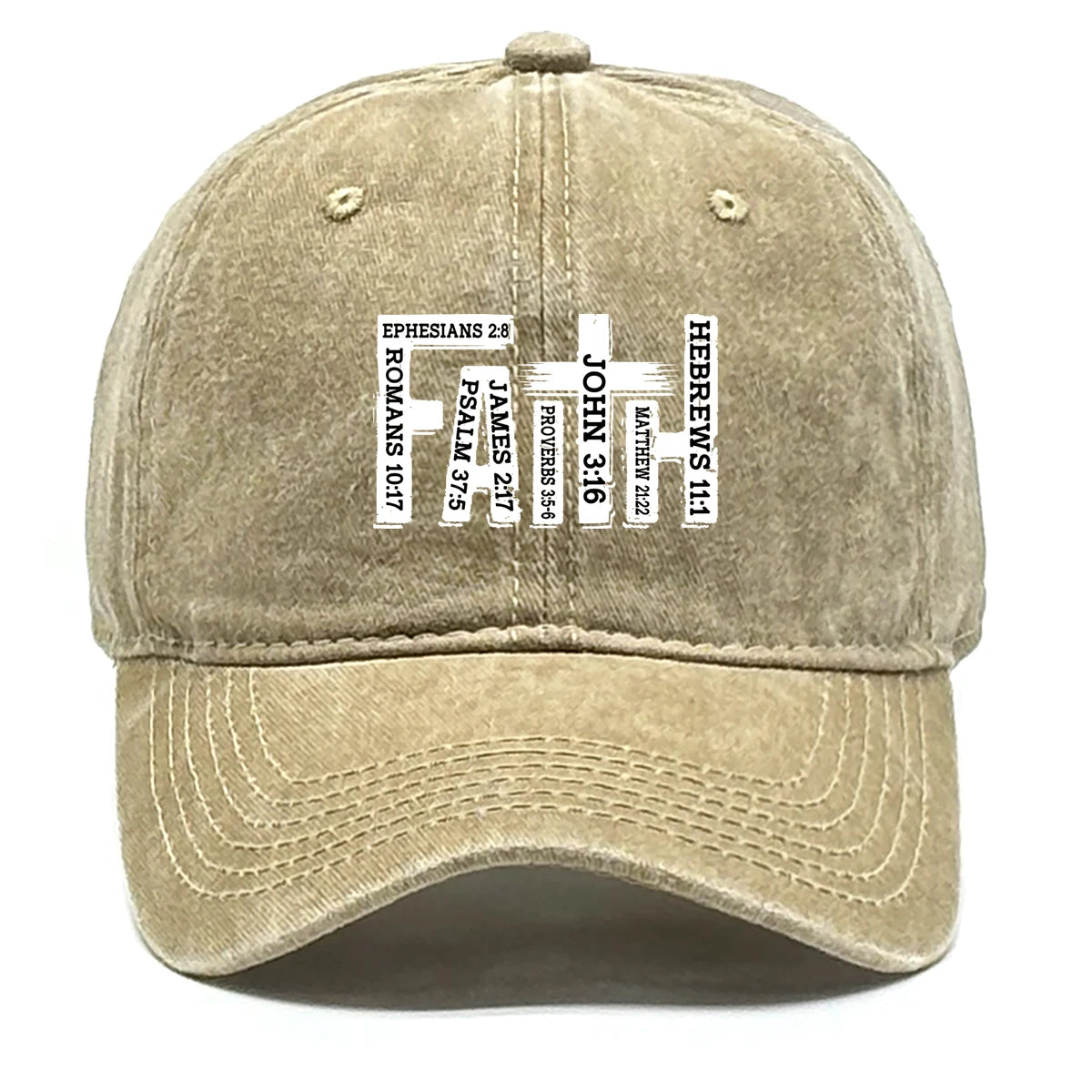 Baseball Cap Black White Printed Adjustable Snapback Bible Cap