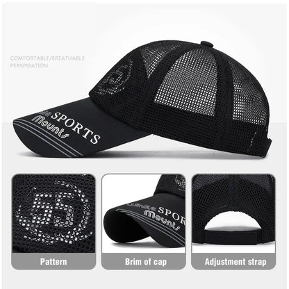 Fashion Accessories Print Pattern Breathable Brim Baseball Cap Unisex Outdoor