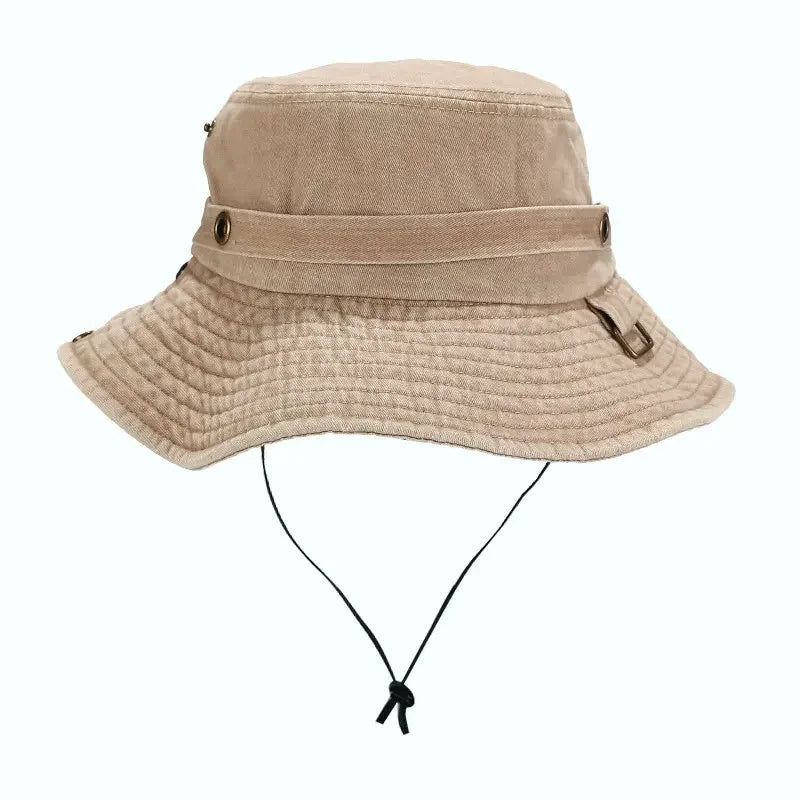 Four Seasons Cotton Solid Bucket Hat Fisherman Hat