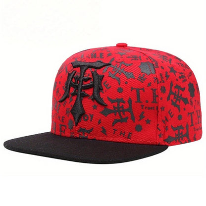 Snapback Hat T Embroidery Graffiti HipHop Hat Street Fashion