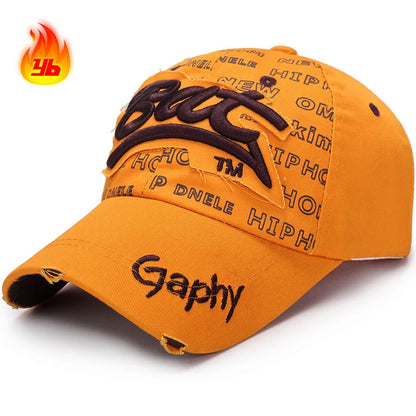 Fashion Unisex Outdoor Sport Baseball Cap One Size Suitable for Men Women 3D Embroidery Patch Print