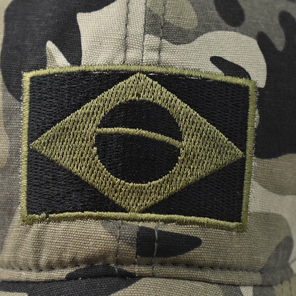 Camo Baseball Cap Men Summer Brazil Flag Sun Protection Snapback Caps Male