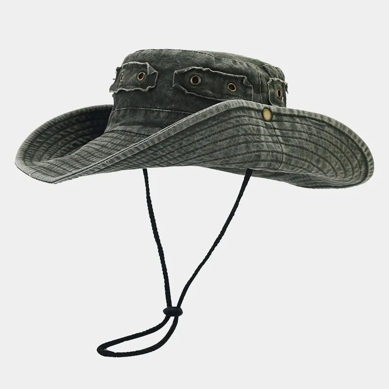 Four Seasons Cotton Solid Bucket Hat Fisherman Hat
