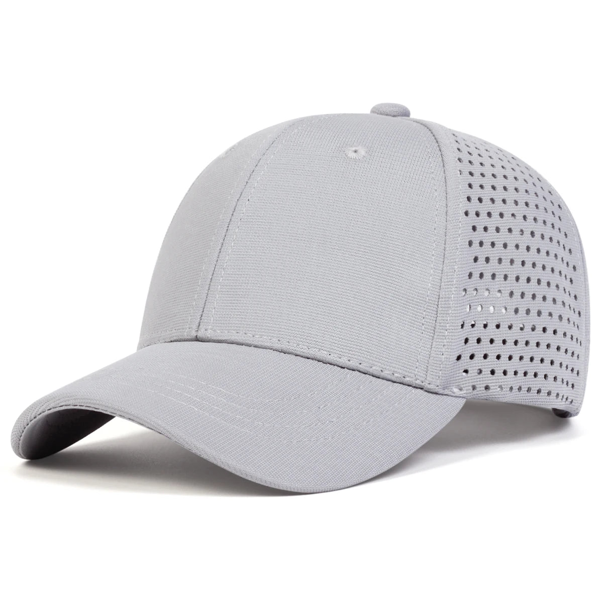 Unisex Light Board Solid Color Laser Cloth Baseball Net Caps Spring and Summer