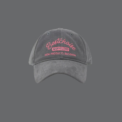 Fashion Letter Embroidery Baseball Cap Cotton Breathable Peaked Cap