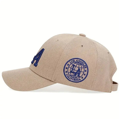 Unisex LA Letter Embroidery Snapback Baseball Caps Spring And Autumn Outdoor